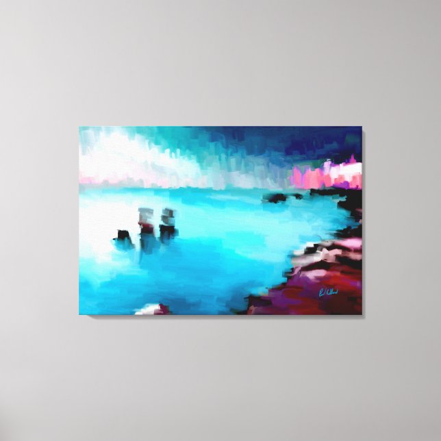 Cities by the Shore Canvas Print (Front)