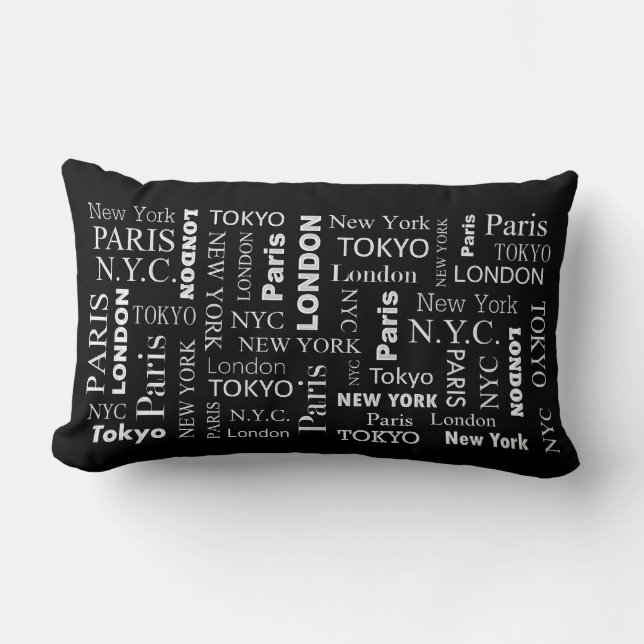 Cities Cool Throw Pillow (Front)
