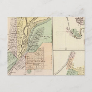 Cities of Centralia & Grand Rapids Postcard