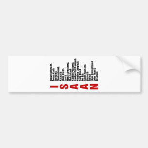 Cities of Isaan, Thailand Bumper Sticker