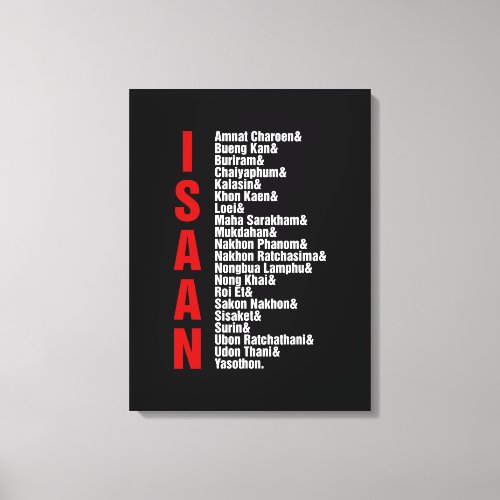 Cities of Isaan Thailand Canvas Print