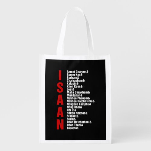 Cities of Isaan Thailand Grocery Bag