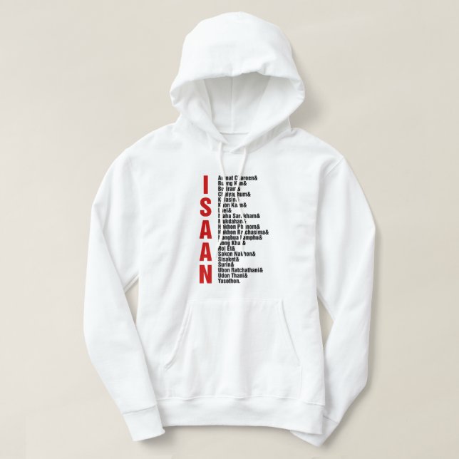 Cities of Isaan, Thailand Hoodie (Design Front)