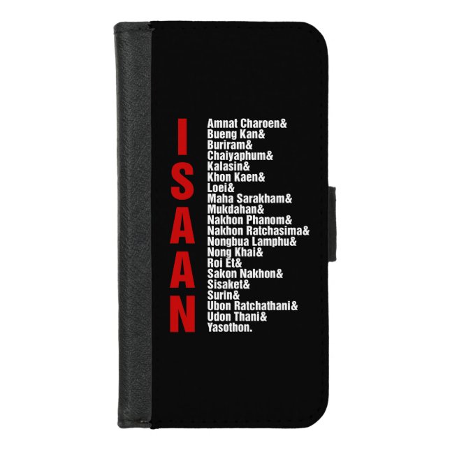Cities of Isaan, Thailand iPhone Wallet Case (Front)