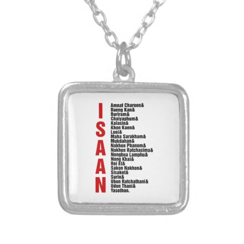 Cities of Isaan Thailand Silver Plated Necklace