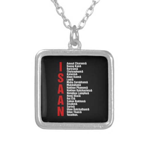 Cities of Isaan Thailand Silver Plated Necklace