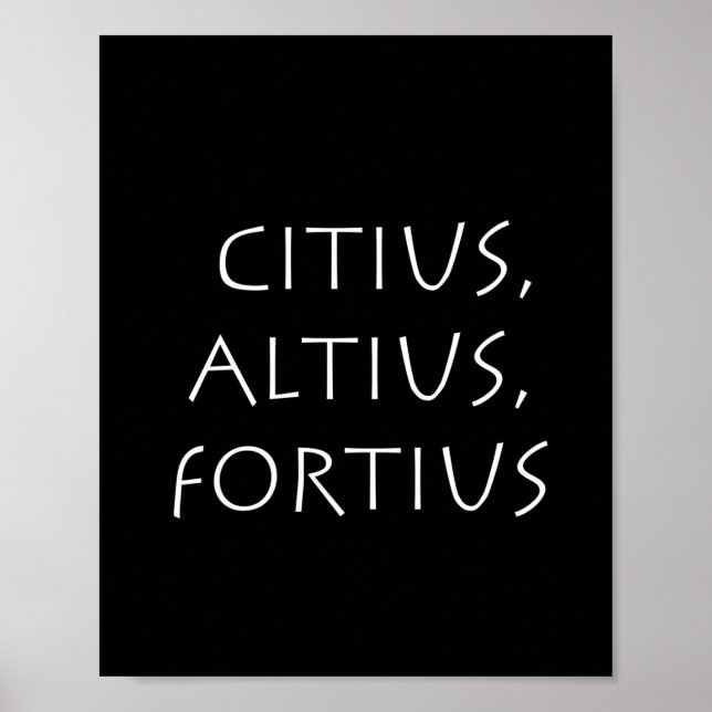 Citius altius fortius poster (Front)
