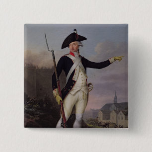 Citizen Nau-Deville in National Guard Uniform Button