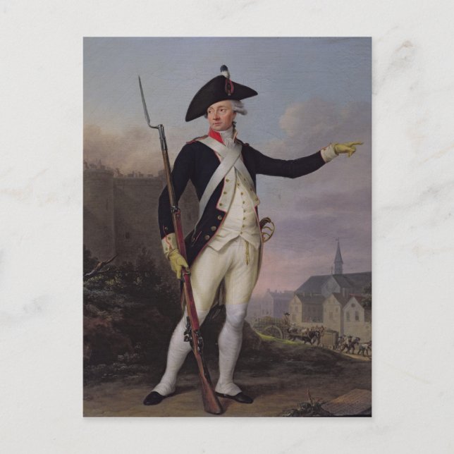 Citizen Nau-Deville in National Guard Uniform Postcard (Front)