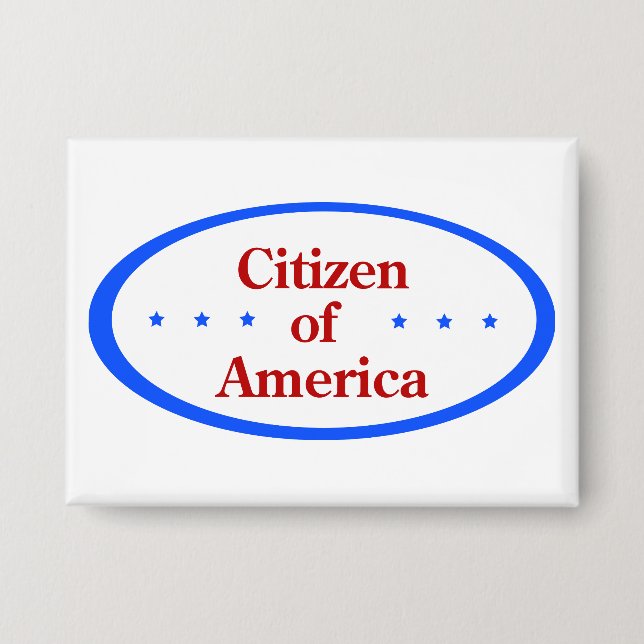 Citizen of America  Button (Front)