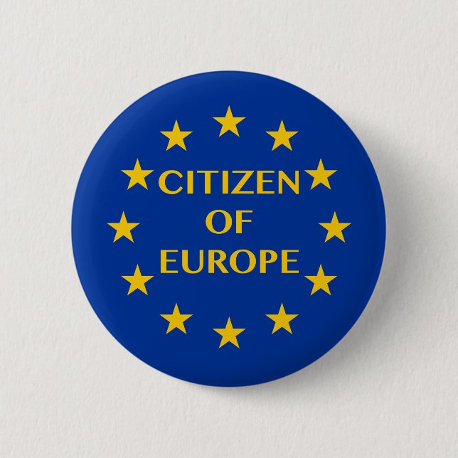 Citizen of Europe Button (Front)