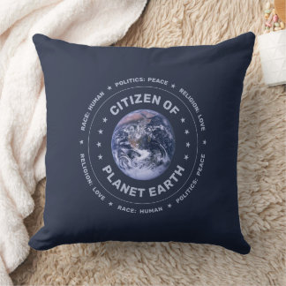 Citizen of Planet Earth Throw Pillow