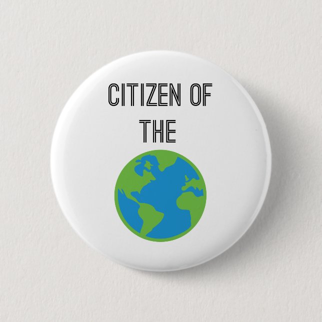 Citizen Of The World Button (Front)