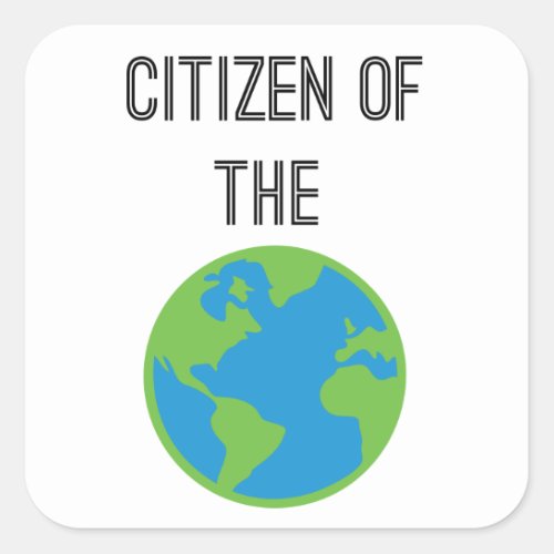 Citizen Of The World Sticker