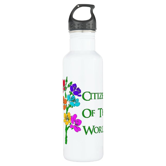 Citizen Of The World Water Bottle (Front)