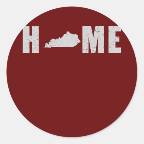 Citizen Proud America State Flag US Home Kentucky Classic Round Sticker