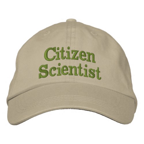 Citizen Scientist Embroidered Adjustable Hat