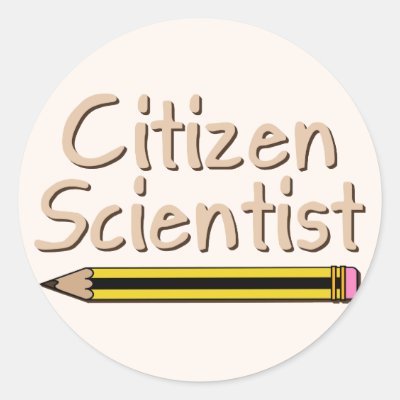 Citizen Scientist (Pencil) Classic Round Sticker