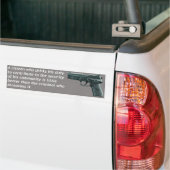 Citizen Security Bumper Sticker (On Truck)
