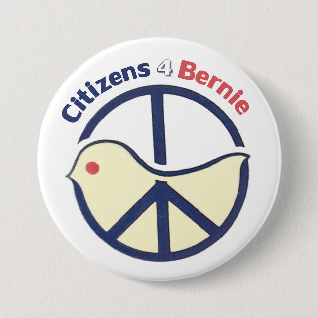 Citizens 4 Bernie Button (Front)