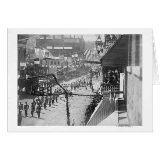 Citizens of Deadwood Celebrate Completion of 2 Cards (Front Horizontal)