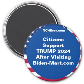 Citizens Support TRUMP 2024 After Fridge Magnet