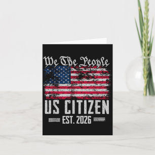 Citizenship 2026 Decoration USA New American Card