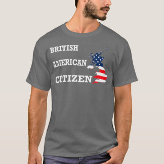 Citizenship gift US British flag Naturalization ci T-Shirt
