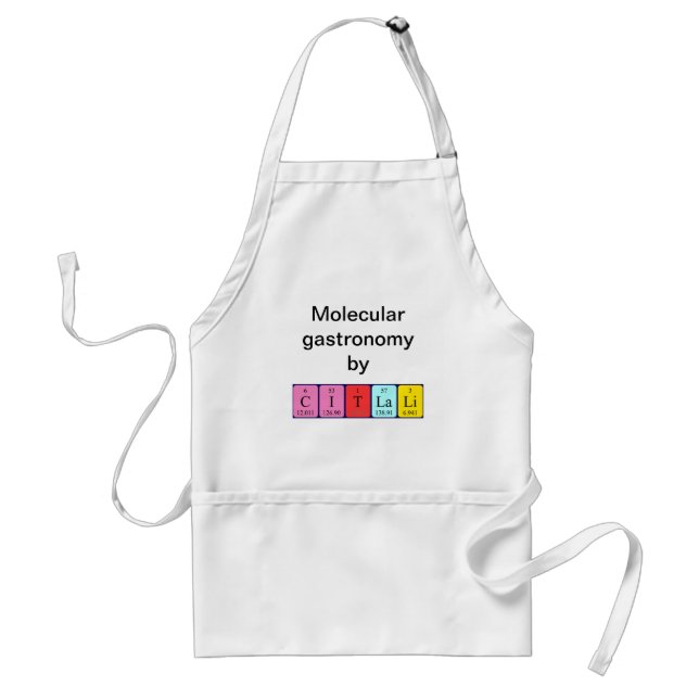 Citlali periodic table name apron (Front)