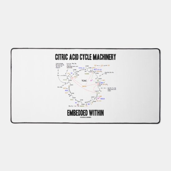 Citric Acid Cycle Machinery Embedded Within Krebs Desk Mat