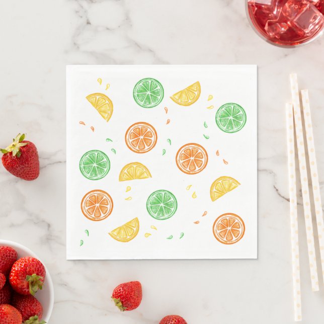 Citric paper napkins (Insitu)