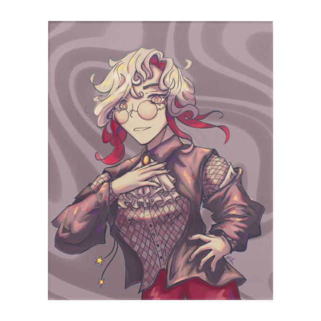 Citrine Anime Acrylic Print (Front)