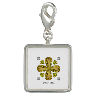 Citrine Clover Charm