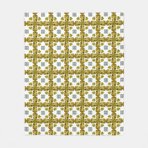 Citrine Clover Fleece Blanket