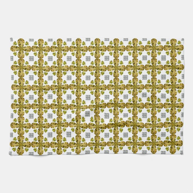 Citrine Clover Kitchen Towel (Horizontal)