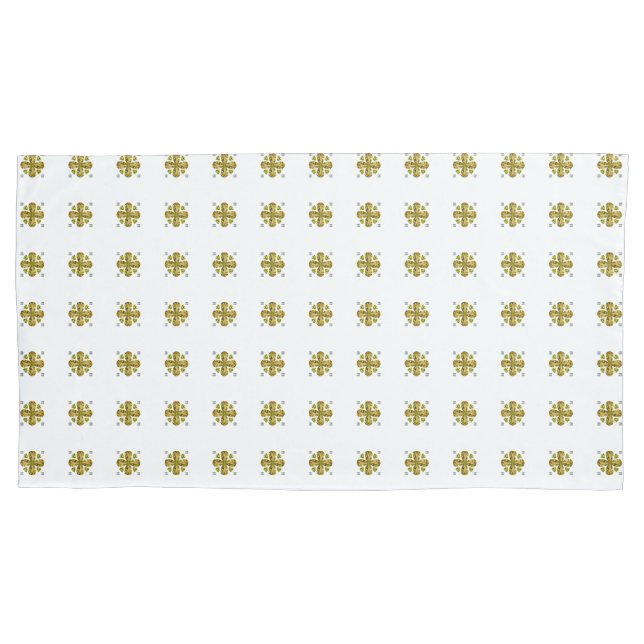 Citrine Clover Pillow Case (Front-Left)