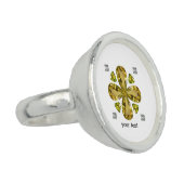 Citrine Clover Ring (Side)