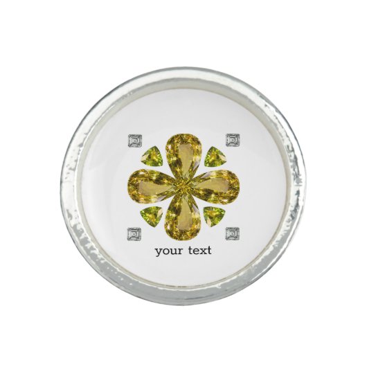 Citrine Clover Ring (Front)