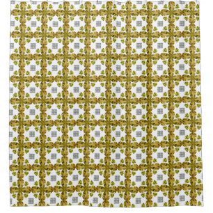 Citrine Clover Shower Curtain