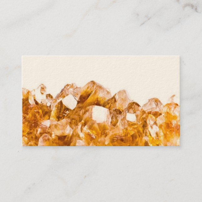 Citrine Crystal Business Card (Front)