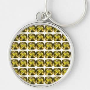 Citrine Gemstone Yellow Keychain
