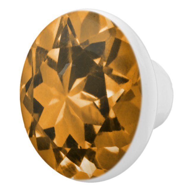 Citrine Illusion Ceramic Knob (Right)