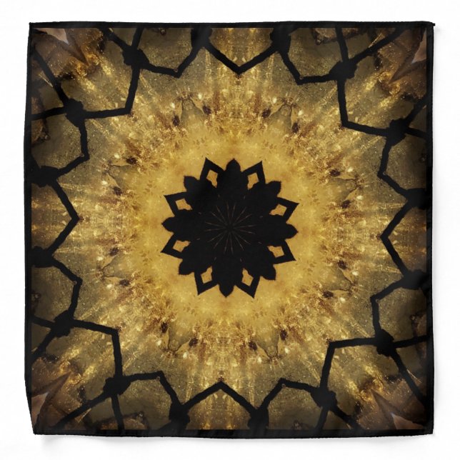 Citrine Kaleidoscope Bandana (Front)