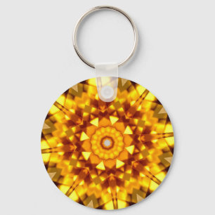 Citrine Kaleidoscope Keychain