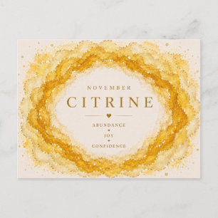Citrine November Birthstone Postcard