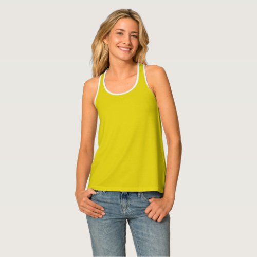 Citrine Solid Color Tank Top