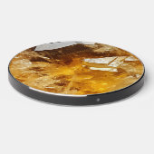 Citrine Yellow Gem Pattern Wireless Charger (Front 2)