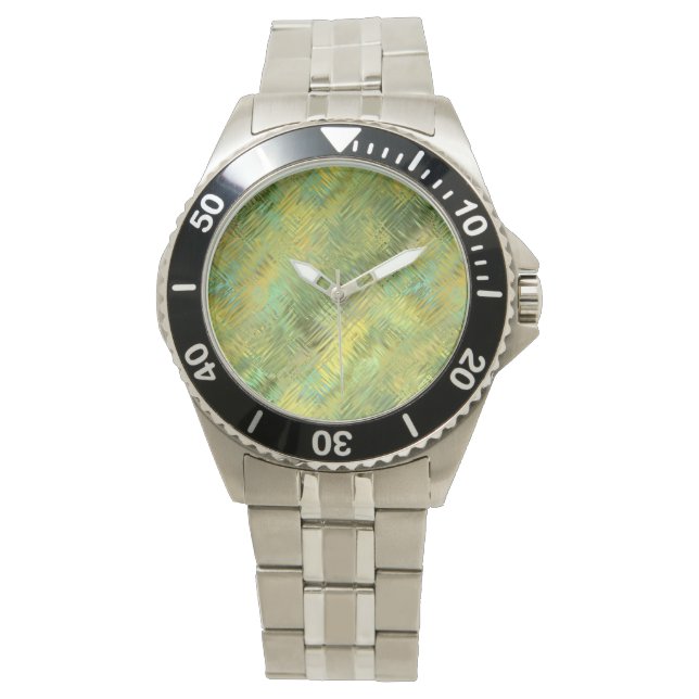Citrine Yellow Glassy Texture Watch (Front)