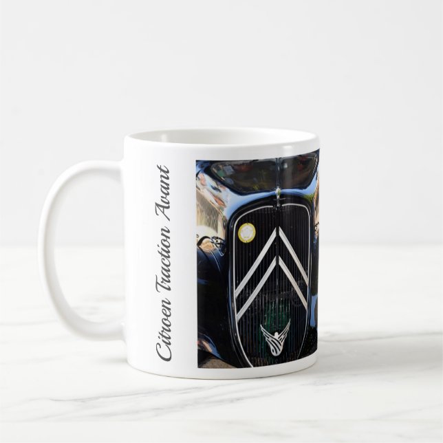 Citroë Traction Avant, vintage French car.  Coffee Mug (Left)