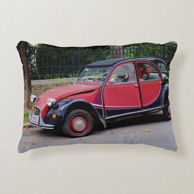 Citroen 2 CV Charleston Decorative Pillow (Front)